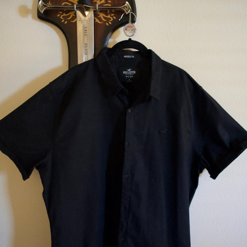 Hollister Muscle fit Button up shirt XL